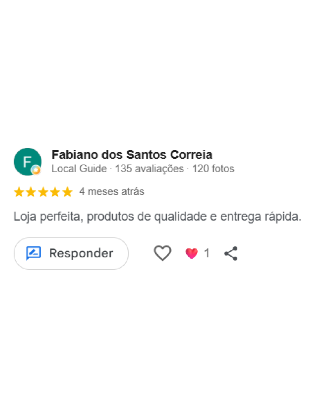 Avaliações reais de clientes da Luma Festas — imagem 1