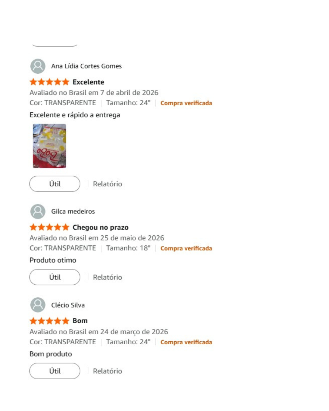 Avaliações reais de clientes da Luma Festas — imagem 5